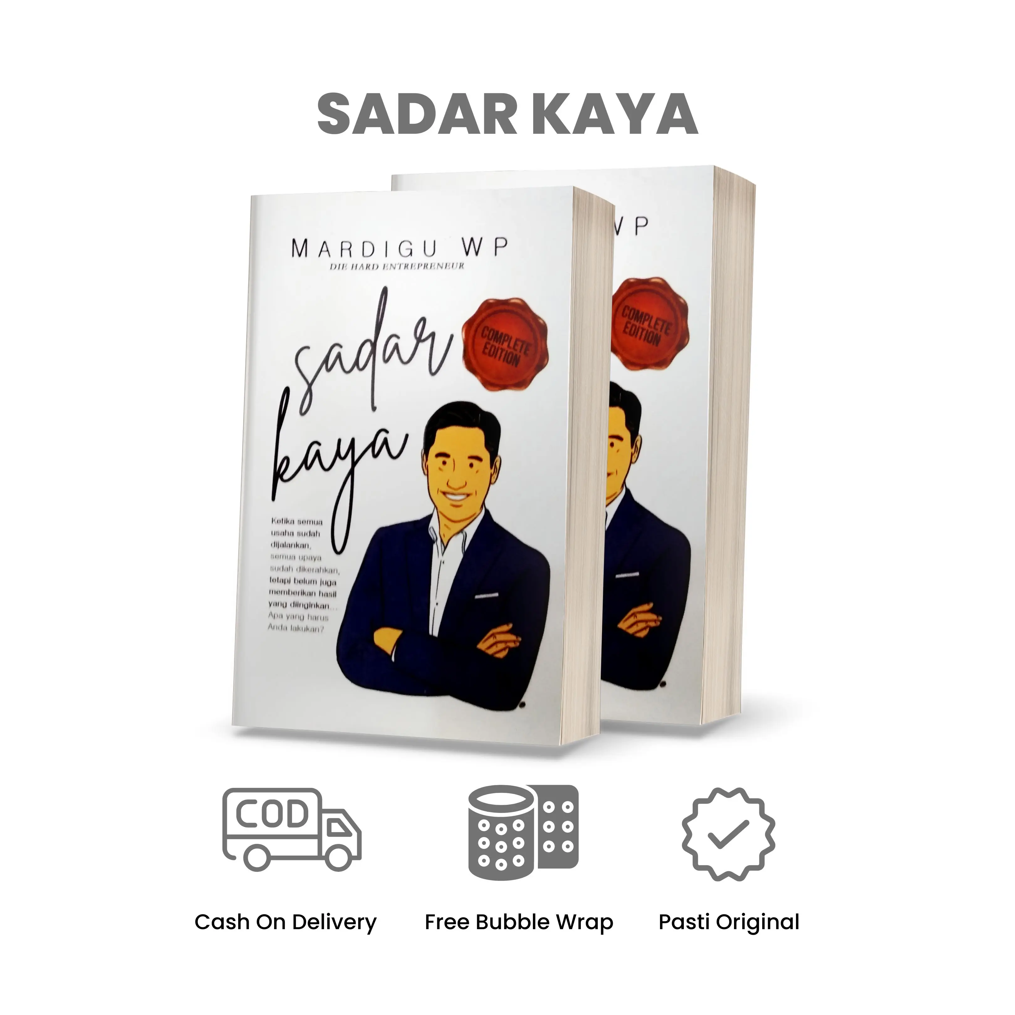 BUKU SADAR KAYA - Mardigu WP [GARANSI ORIGINAL] Hard Cover