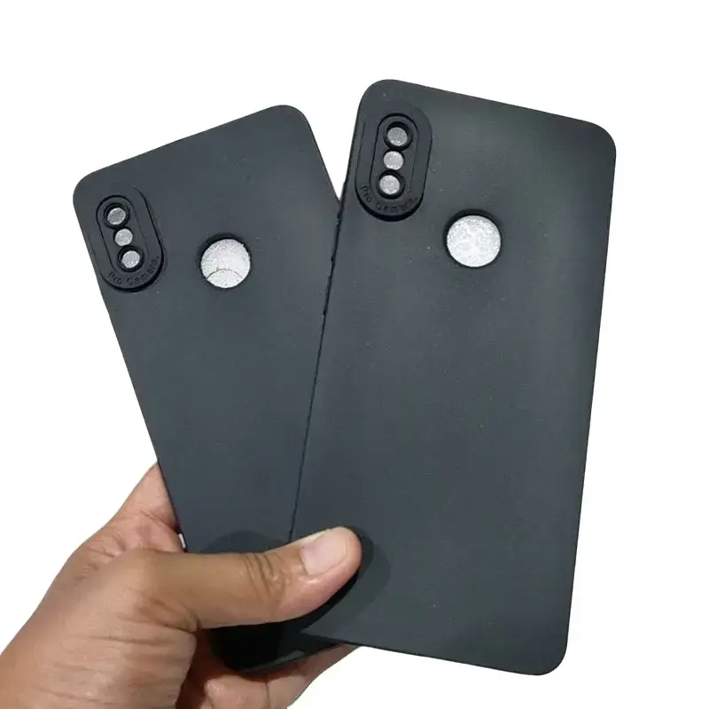 Softcase For X*AOMI R*DMI NOTE 5 / NOTE 5 PRO Case Casing Silikon Hand Phone Full Black Bahan Lentur