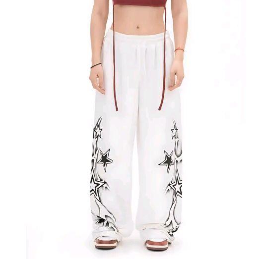 Product Introduction of Jogger pants star skena y2k jkt48 korean style karet celana ombre nbc flare jumbo kulot wanita petir straight cut Wanita Celana 2