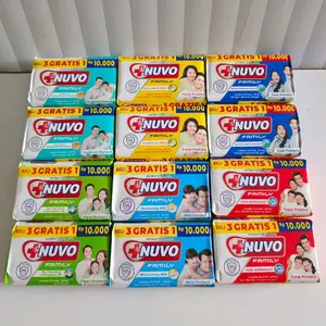Nuvo Sabun Antibakteri 72gr 10pcs 12pcs untuk Perlindungan Keluarga