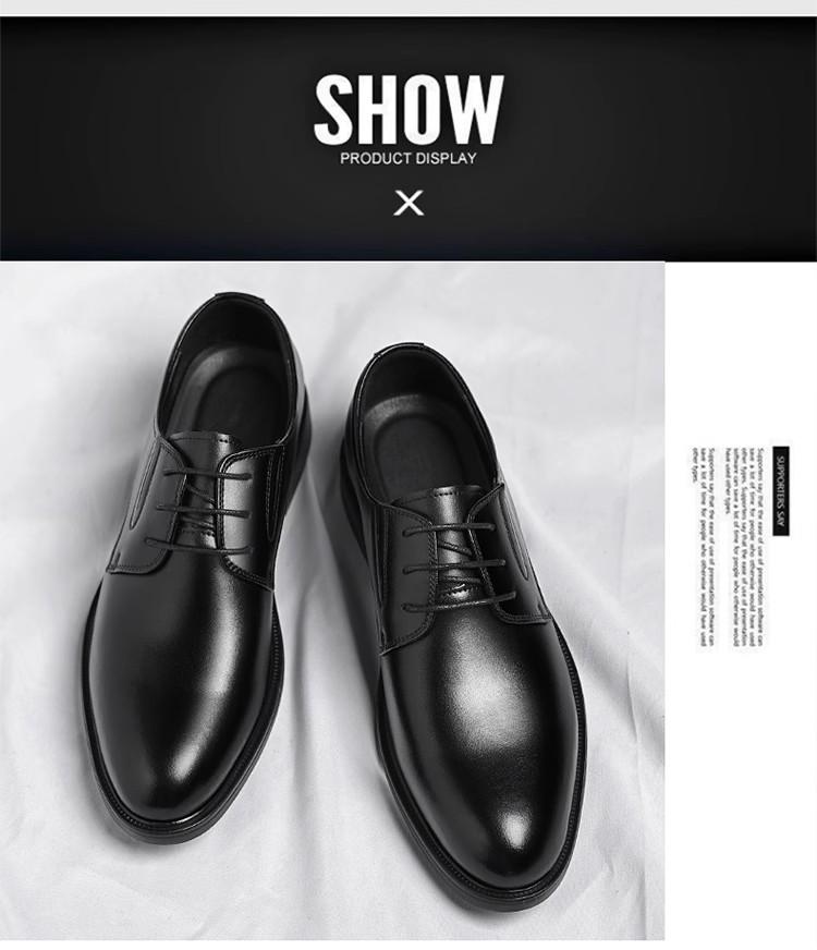 Product Introduction of Sepatu kulit pria terbaru, nyaman dan berventilasi, cocok untuk musim semi dan gugur, kasual dan serbaguna, memiliki alas lunak, anti-selip, cocok untuk keperluan bisnis. 12