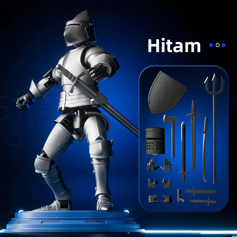 Action Figure Model 13 Boneka Bergerak Multi-sambungan Cetak 3D Mainan Rakitan Artefak Dekompresi Mainan Rakitan Toy 4