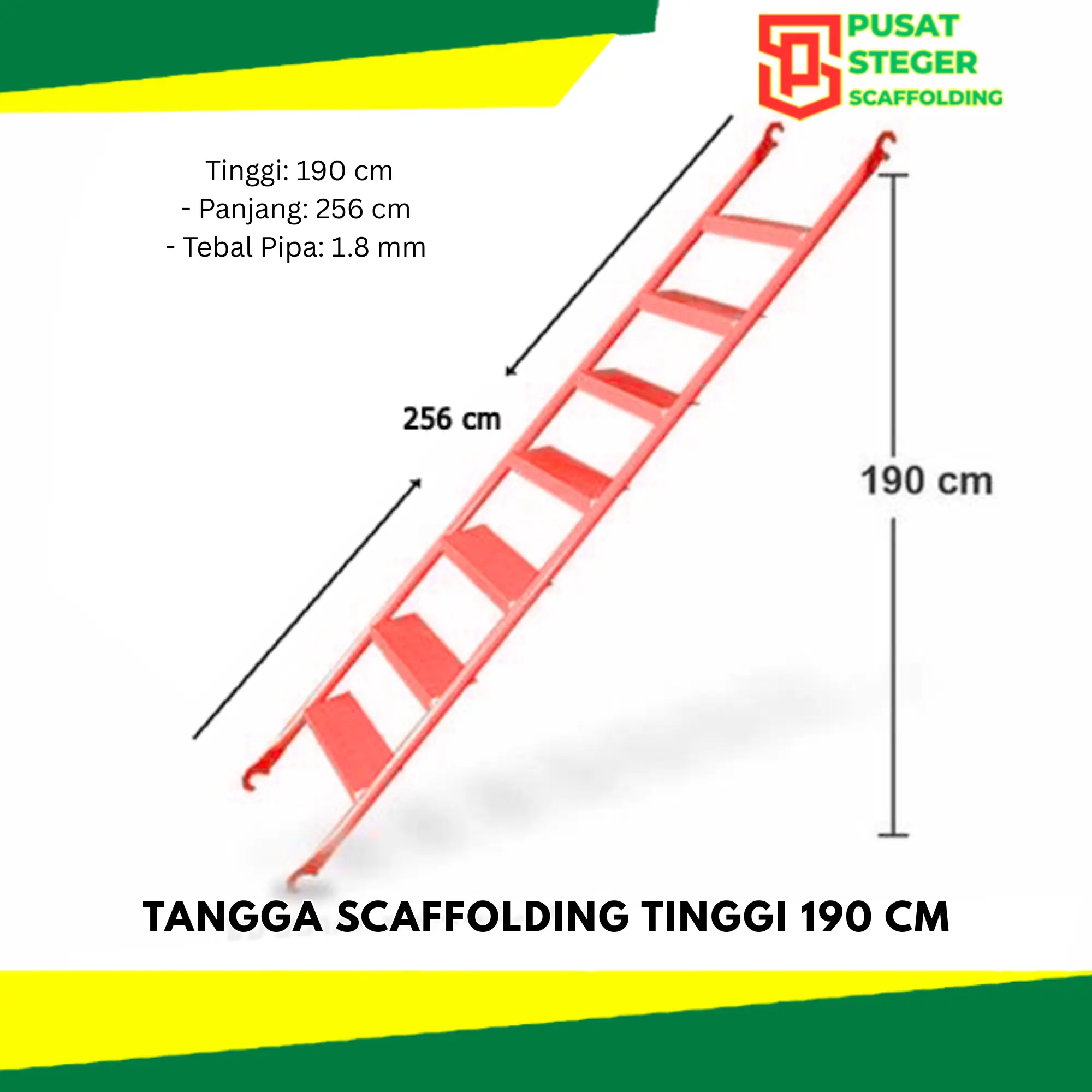 Stair T190 Tangga  Scaffolding Tinggi 190 1.8mm - Scaffolding / Steger / Perancah / Andang - Scaffolding