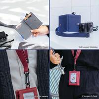 Gambar Wallts Lorey -  dompet Lanyard kanvas  kartu Dan uang Name Tag Id Card Pria Wanita - Maroon dari Wallts Kota Bandung 4 Tokopedia