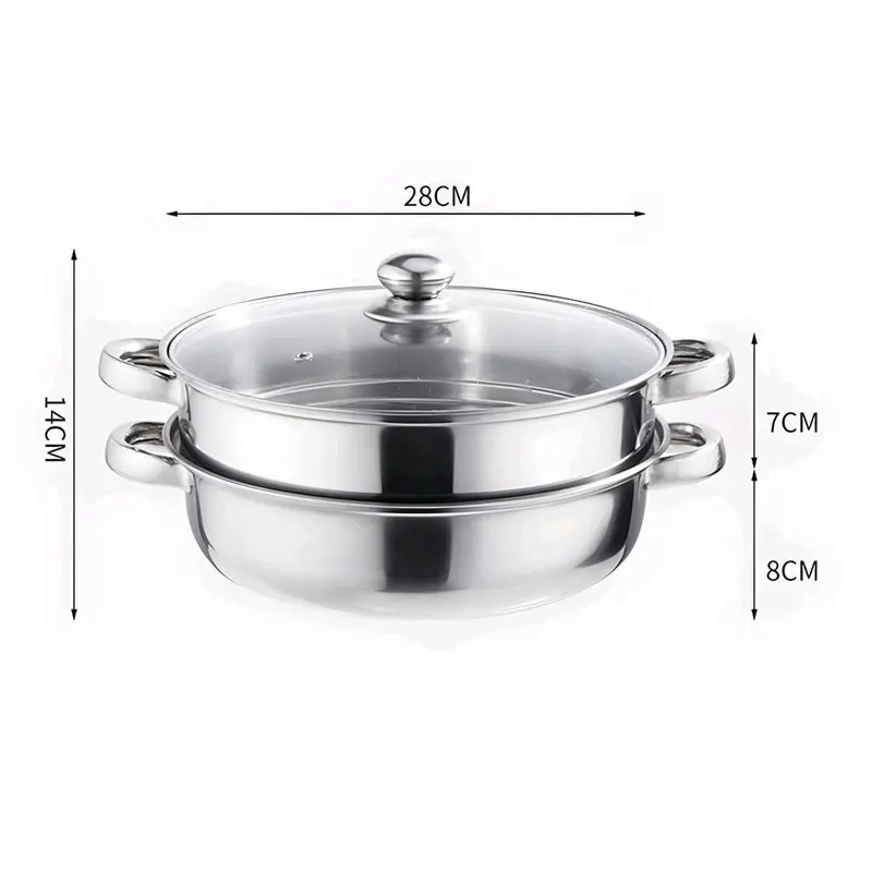 PANCI KUKUKUS 2 TINGKAT STEAMER STAINLESS 1