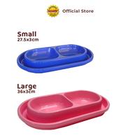 Gambar Mangkok Double Anti Semut | Tempat Makan Minum Anjing Kucing | Double Bowl Anti Insect - Small (27.5 x H:3cm) dari Octagon Pet Indonesia Kota Surabaya 2 Tokopedia