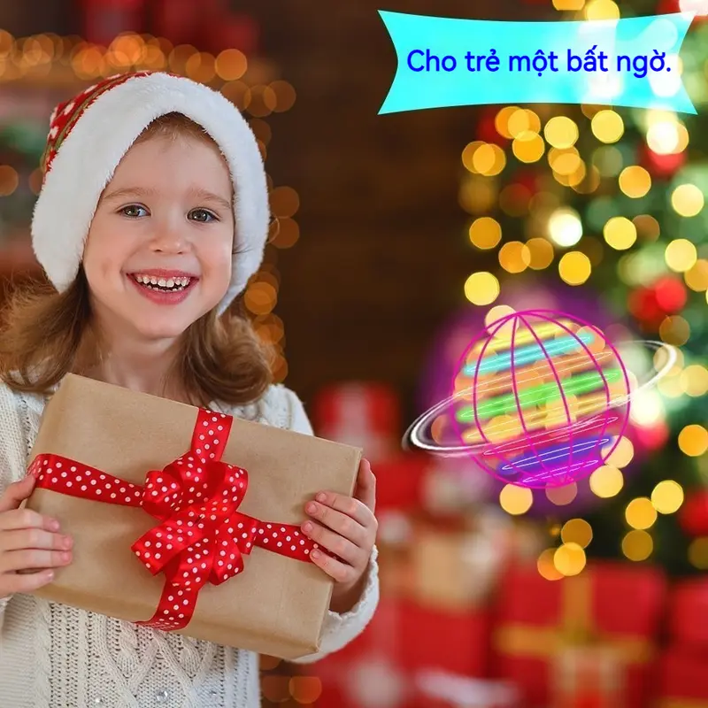 Đồ chơi bay Orb, Flynova Pro UFO xoay 360 °, Đồ chơi bay Tích hợp đèn LED phát sáng RGB, Boomerang bay Orb, Món quà sinh nhật 3