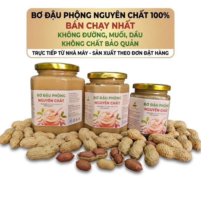 Bơ Đậu Phộng 100% WayOf - Không Đường Không Dầu - Thuần Chay Eat Clean Gym