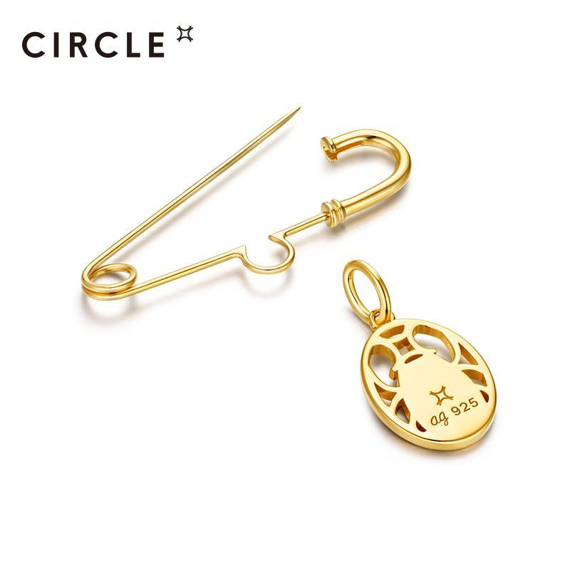 Circle Scarabe Brooch For Women Daily Party 2