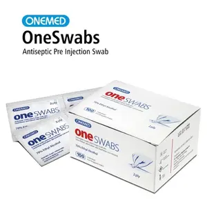 OneMed Alkohol Swab Tisu Alkohol 70% 2ply isi 100 Ethyl Alcohol untuk Keperluan Medikal
