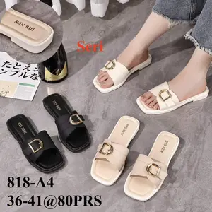 SANDAL SELOP CEWEK HYS 818-A4 FASHION KARET JELLY ANTI SLIP EMPUK