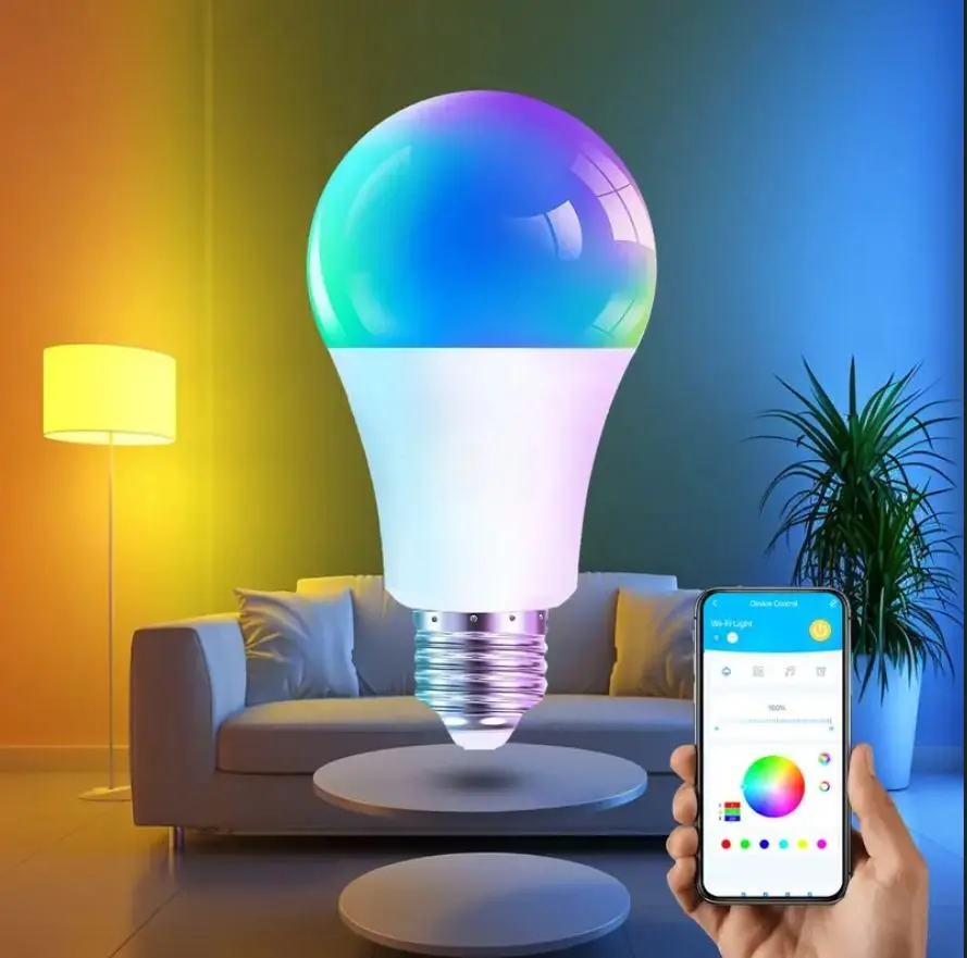 LAMPU SMART LED RGB WIFI 14 WATT MULTICOLOR - HEMAT ENERGI