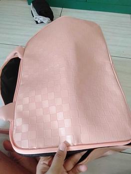 Product Review of DEVILA LUXURY NUDE PINK BOXES WATERPROOF TRAVEL BAG MEDIUM SIZE - Tas Koper Motif Kotak Mewah Murah Perempuan Mudik from y** 0