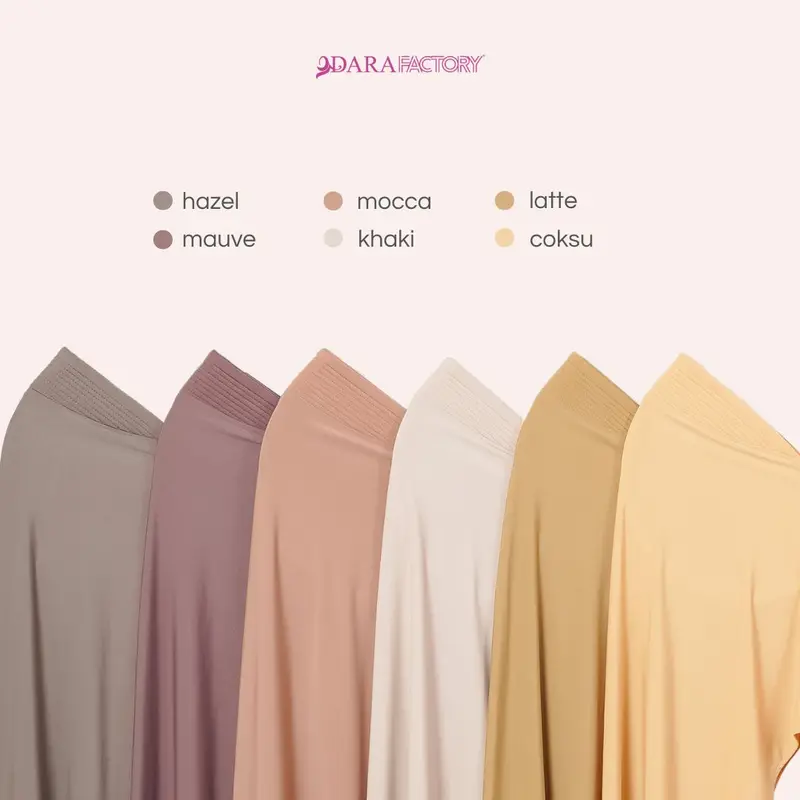 Dara Factory - Kerudung Khimar cantik Jersey Khimar Pinguin Jersey Jilbab Pad muslim instan panjang 5