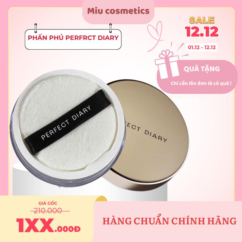 ( ĐỘC QUYỀN KOC) Phấn phủ kiềm dầu perfect Diary chống thấm nước kiểm soát dầu nhờn với 3 màu tùy chọn 7g mỹ phẩm nữ
