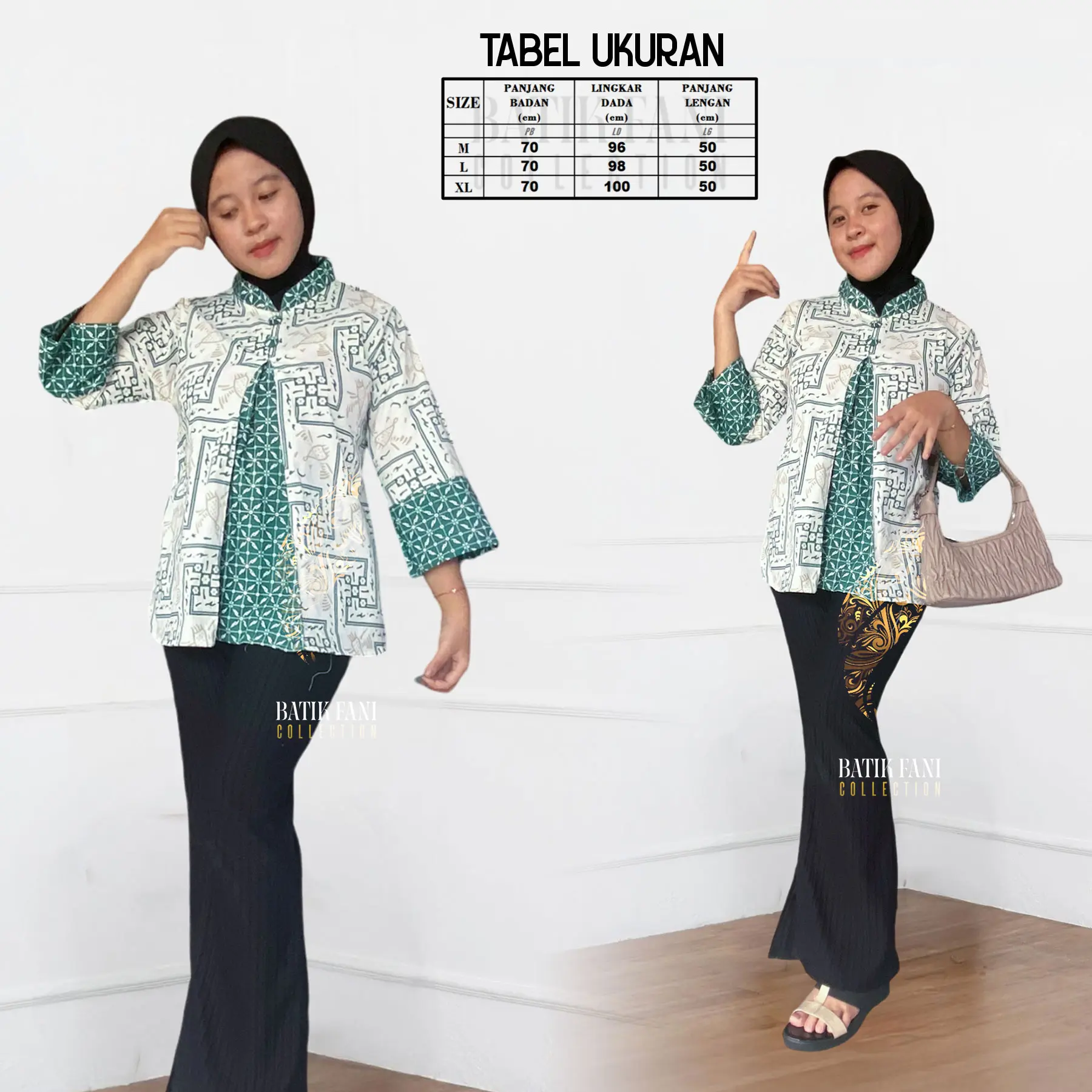 Kimmy Atasan Batik Wanita Modern Istimewa 2025 Atasan Kantor Formal Casual Terlaris
