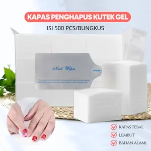 400-500Pcs KAPAS PENGHAPUS KUTEK GEL / PEMBERSIH KUTEK / NAIL POLISH REMOVER / WIPES / PEMBERSIH KUTEK PEEL OFF