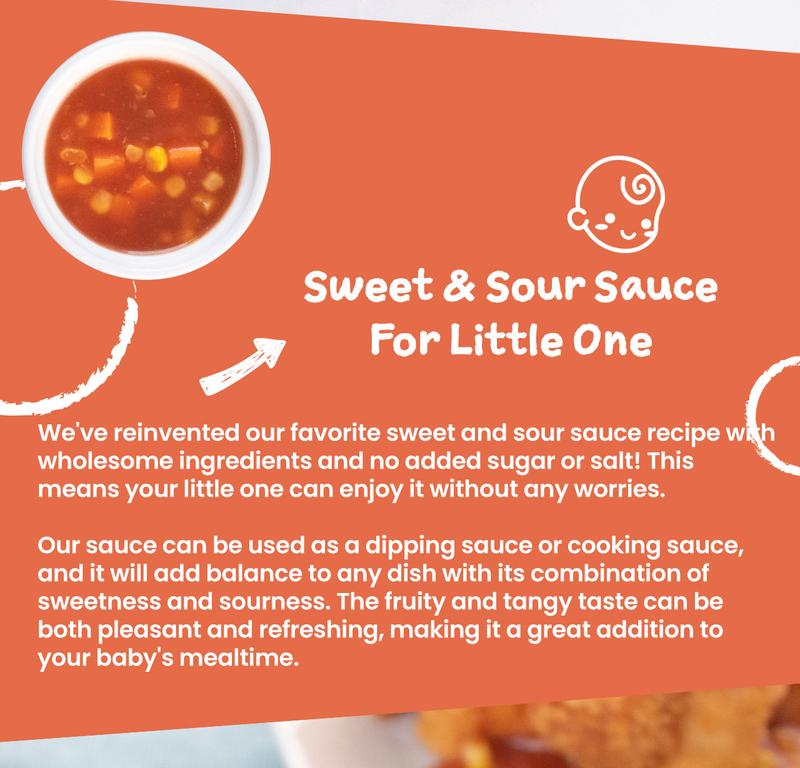 Product Introduction of Nanimom Baby Sweet & Sour Sauce, No Added Salt & Sugar, 90gx2 10