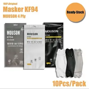 KF94 MASKER MOUSON ORIGINAL 4 PLY ANTI DROPLET VIRUS (10 Pcs)