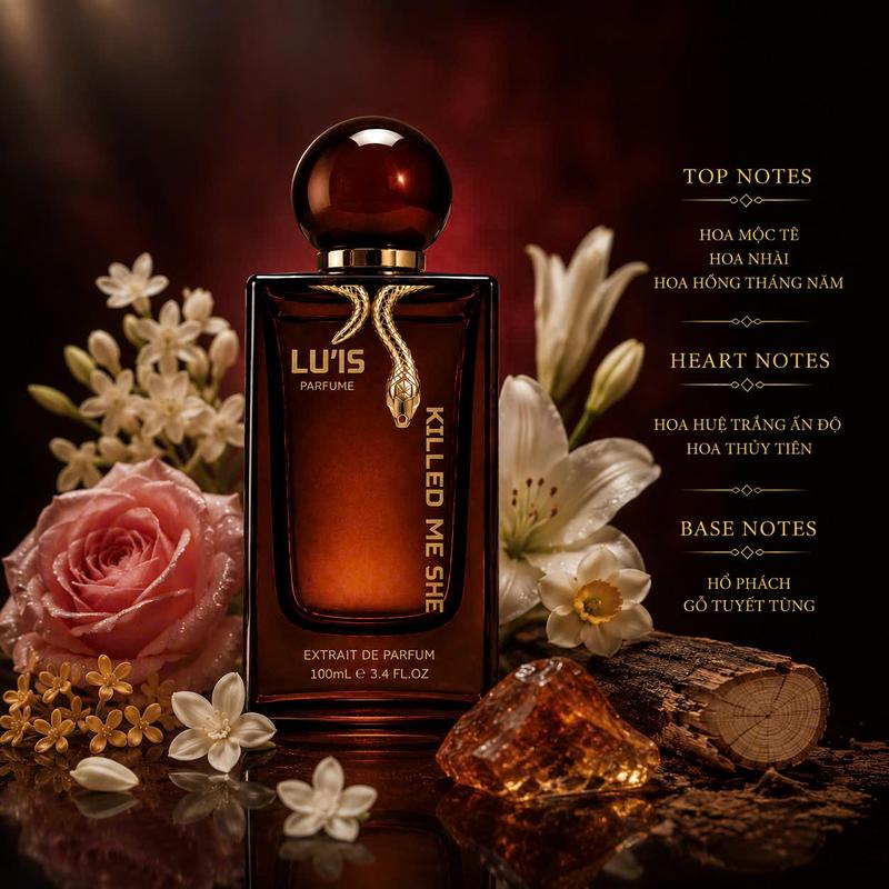 NO.23 100ml (Rắn Trắng)-Nước Hoa Nữ LUIS LU'IS PARFUME KILLED ME SHE Xịt Thơm ( 4 )