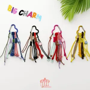 Gantungan Tas Ifti Bag Charm - Karabiner Bahan Aloy Kuat dan Tali Strap Panjang 15 cm Berbahan Katun