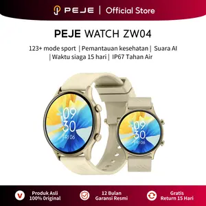 PEJE SMARTWATCH ZW04 100% Original Jam Tangan Pintar Waterproofing untuk Keseharian dengan Fitur Langkah Kaki & Sleep Monitoring