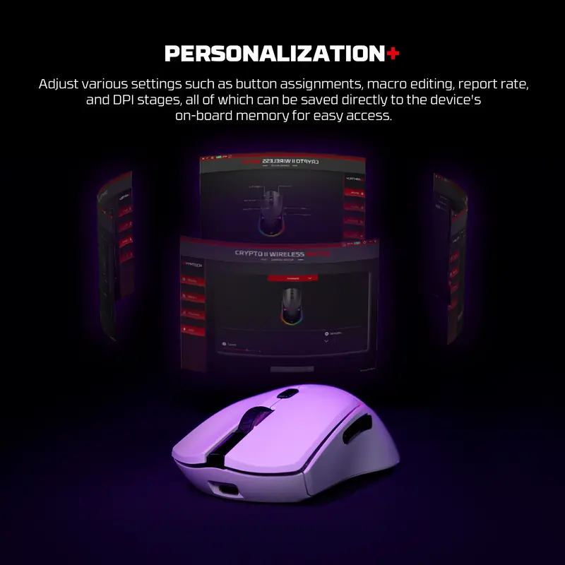 Fantech CRYPTO Gen II VX7v2 WG7v2 Mouse Gaming WIreless Dongle 2.4ghz PC Kabel Macro 6