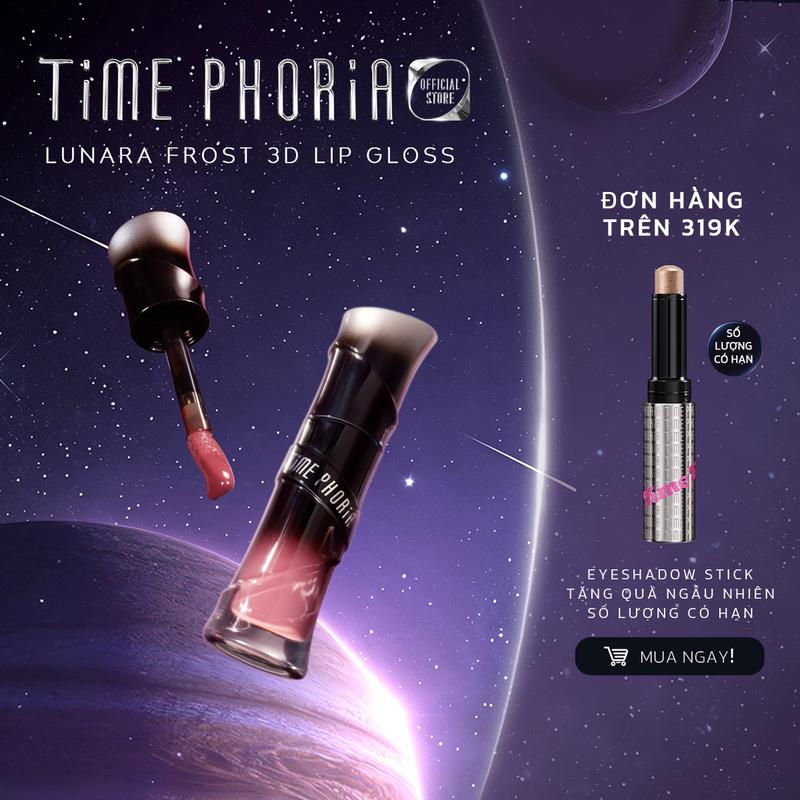 TIME PHORIA - Lunara Frost 3D Lip Gloss giữ ẩm tốt bóng mướt lên màu chuẩn tự…