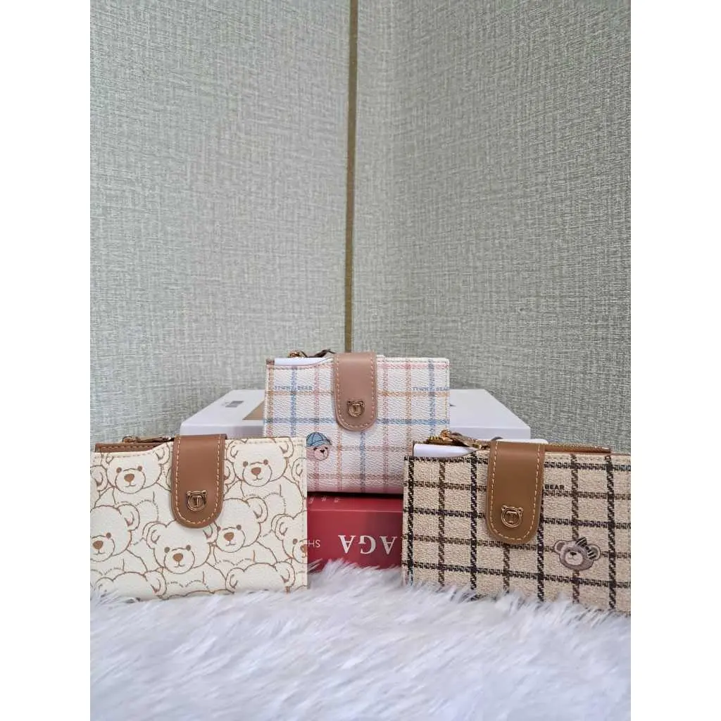 TTWN BEAR ORIGINAL TT2439 DOMPET LIPAT WANITA - DOMPET TTWN BEAR