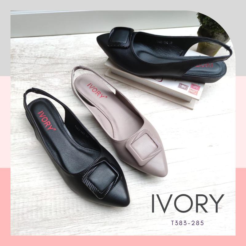 IVORY Sepatu Flat Wanita Terbaru Tali Belakang TS383-285 0