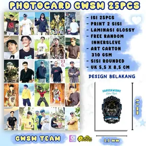 Photocard Set Unofficial GWSM SROTOPTV KUSUMAWARA Y2K Team isi 25Pcs - Laminasi Glossy