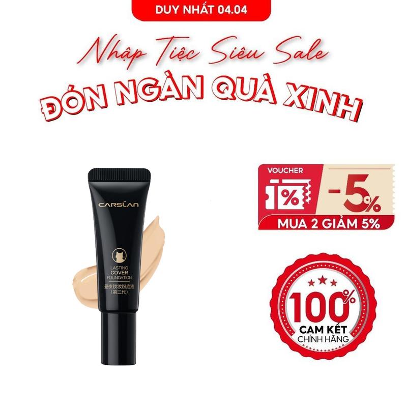 Kem nền Carslan mini dưỡng ẩm kiềm dầu 5G
