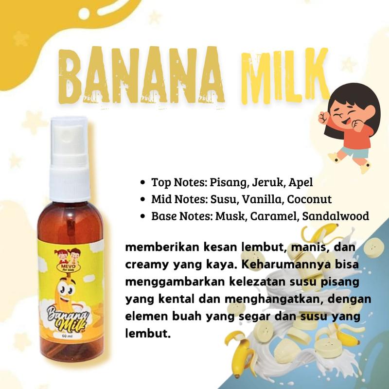 Product Introduction of NEW !!! Parfum Anak MEVO Little Kiddy 60 ml - Paket Hemat 5 pcs All Variant Mix 3