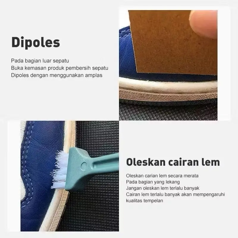 Lem Sepatu 60ml Cairan Super Kuat Lem Perekat Sepatu Penambal Sol Sepatu Transparan 6