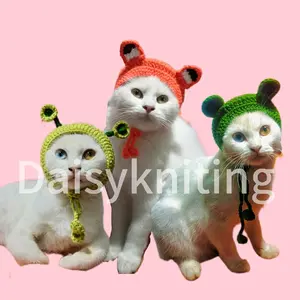 PREMIUM topi rajut kucing motif hewan / topi kucing / topi rajut kucing / topi kucing lucu