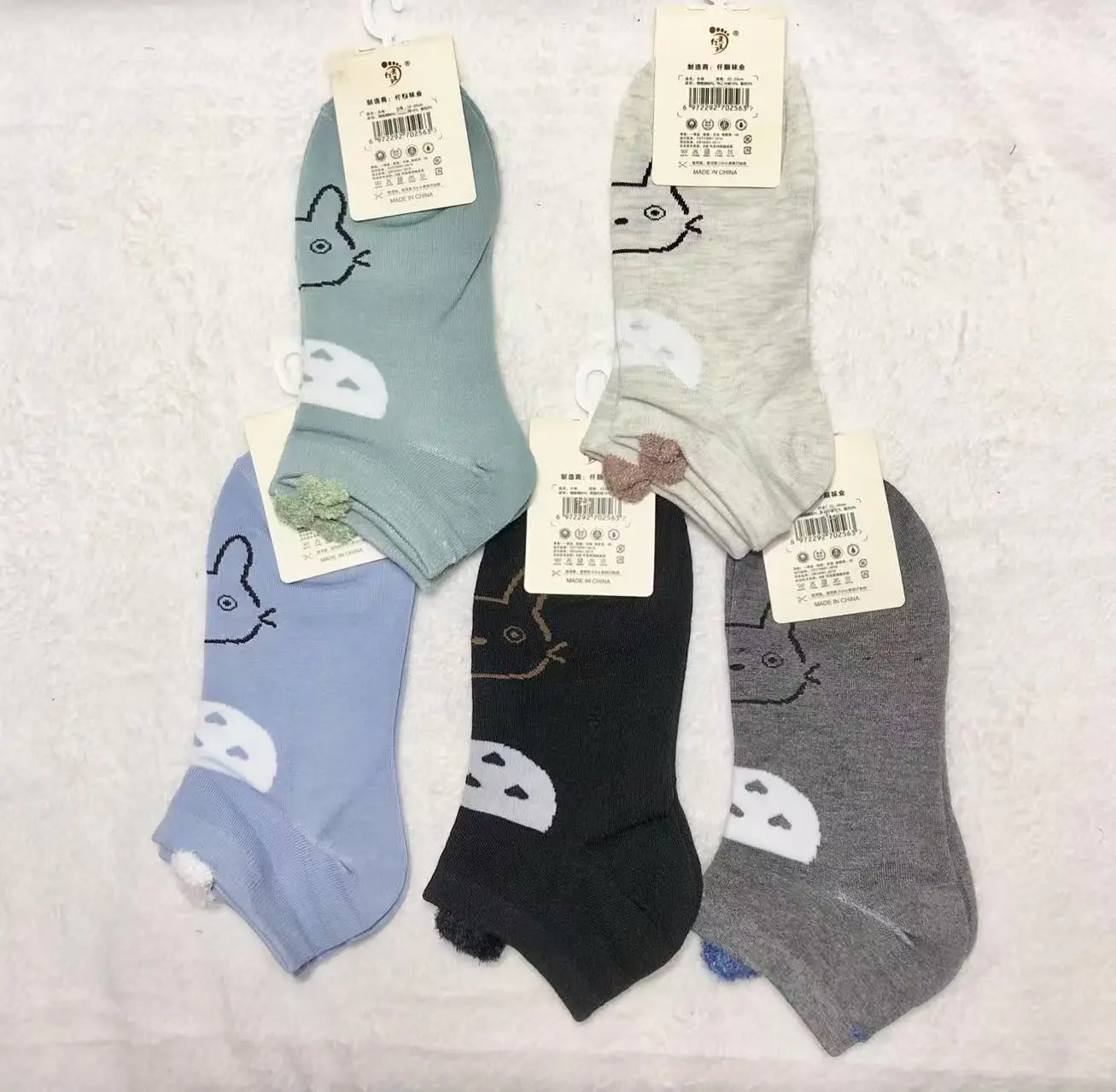 ［5 pairs］Korean Iconic socks Fashion cute assorted animal ankle socks For Women INS cotton socks Womenswear Lingerie Comfort Bridal