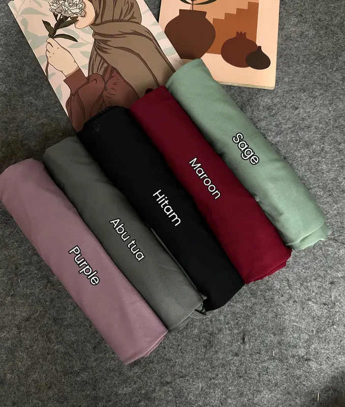 HIJAB INSTAN MALAY SIZE M / JILBAB INSTAN BERGO MALAY SOFT PED JERSEY TEBAL ADEM DAILY SIMPLE HIJAB PREMIUM 6