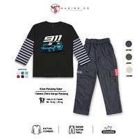 Gambar MAXIMO.CO Setelan Baju Kaos Anak 911 Car Salur Panjang dan Celana Chino Kargo Katun Panjang Warna Hitam Usia 3-12 tahun Fashion Anak - Set 1, Setelan M ( 10-15 kg ) dari Maximo Clothing Store Kab. Bandung 5 Tokopedia