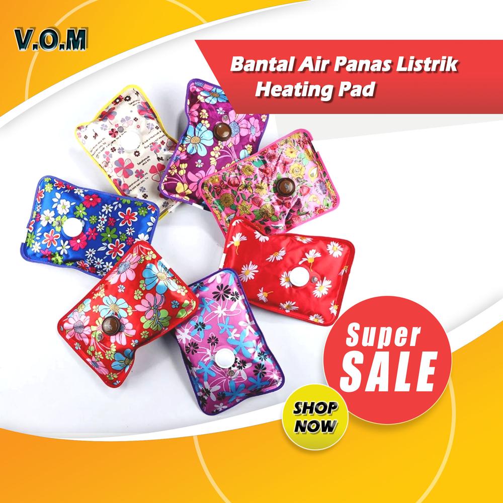 Bantal Air Panas Listrik Elektrik – Heating Pad Kesehatan Nyeri Haid, Pinggang & Rematik A221 - Random A221