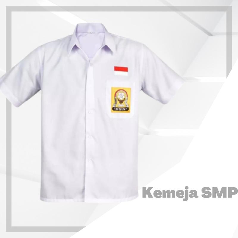 Baju Putih Lengan Pendek SD SMP SMA 2