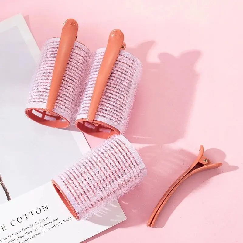 3Pcs Hair Rollers Bang Roll Curler Hair Curler Plastic Self-adhesive Hair Curling Hairdressing Tool Girl Beauty Styling Tool