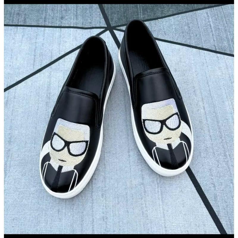 Giày Lười Nam Thể Thao Mới Đế Bằng - Màu Đen Nam Tính - Sneaker giay dolce