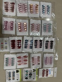Product Review of [N-6.8] Exquisite 2024 Pure Hand- Wearable Nail Art Fake Nail Sheet Removable Finished Phototherapy Armor Press On Nail IF you buy more ,surprise more! from j**y 0