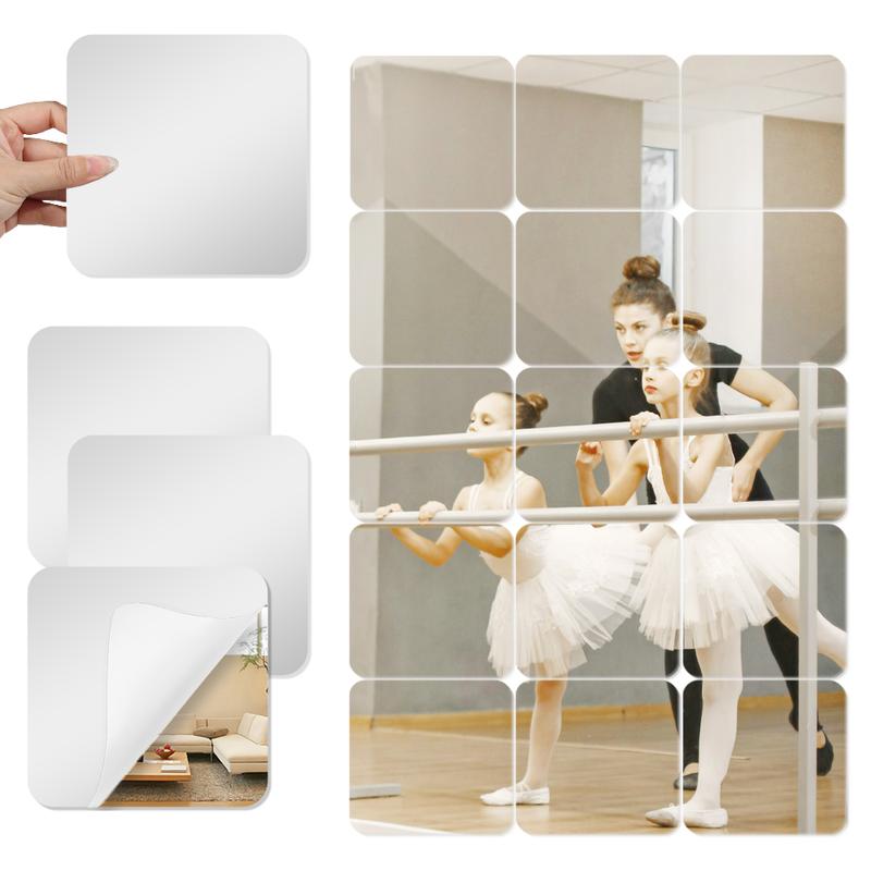 Product Introduction of Acrylic Wall Sticker Makeup Mirror - Bendable Explosion-proof & Shatterproof /High-definition Durable Fitting/makeup Mirror Decor Tiles Sticker 3d  house Acrylic Oval wall  brick Resistant Decorative wall  sticker Set 57