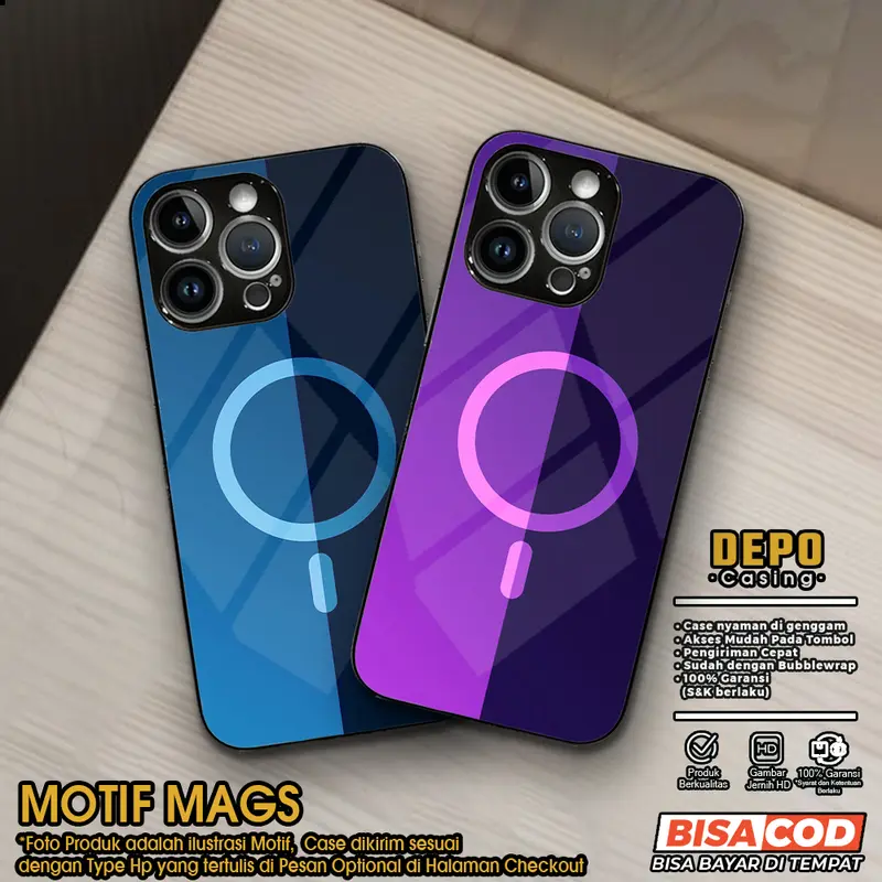 Casing Hp MAGS Depo Casing Premium Glossy Case Hp Custom Case Anime Lucu Kesing Hp Keren Cassing Hp Hardcase Softcase Silikon Smartphone 4