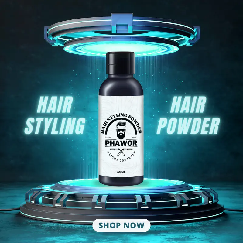 Hair  Pria by Phawor Hair Styling dan Volumizing 60 ml / 10 gram powder 1