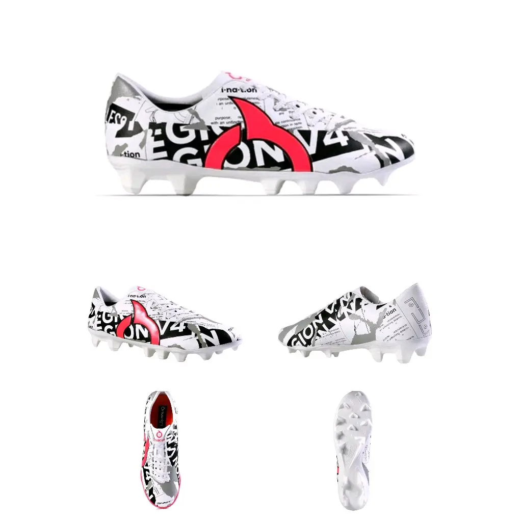 Sepatu Bola Child Ortuseight Catalyst Legion V4 FG CH - White Blackd