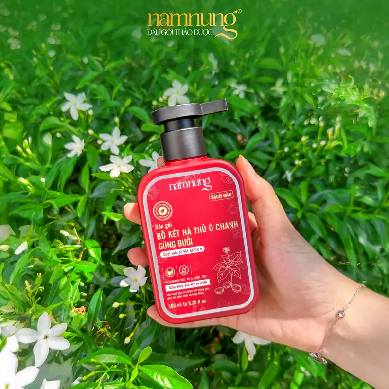Dầu Gội Giảm Gàu Nấm Ngứa Da Đầu Thảo Dược NAMNUNG Giảm Gàu Mảng Viêm Da Đầu Không Khô Tóc 185Ml 4