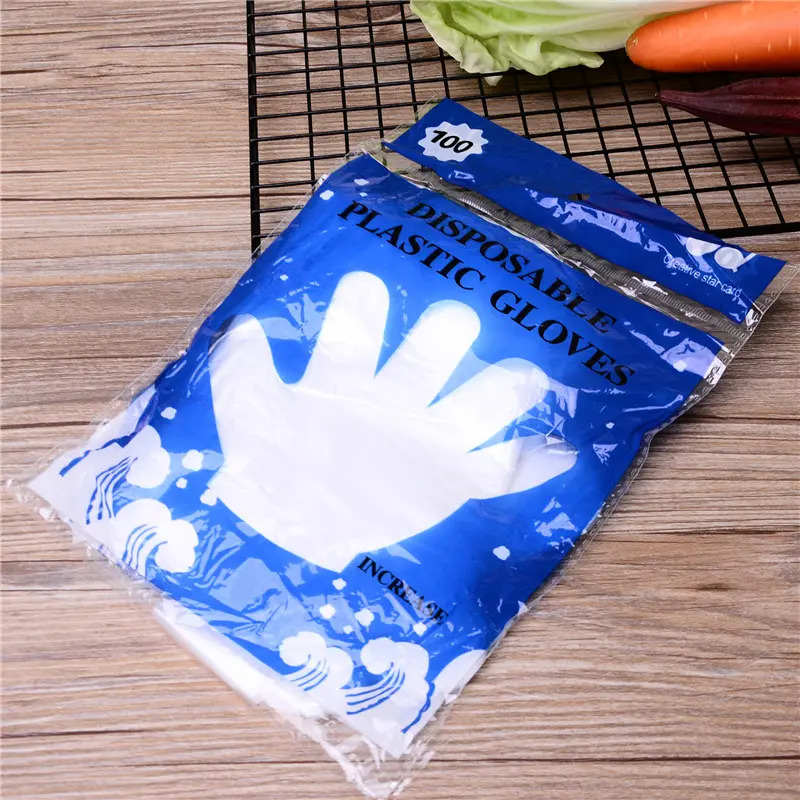 LUX - (COD) Sarung Tangan Plastik Sekali Pakai 1pack isi 100pcs