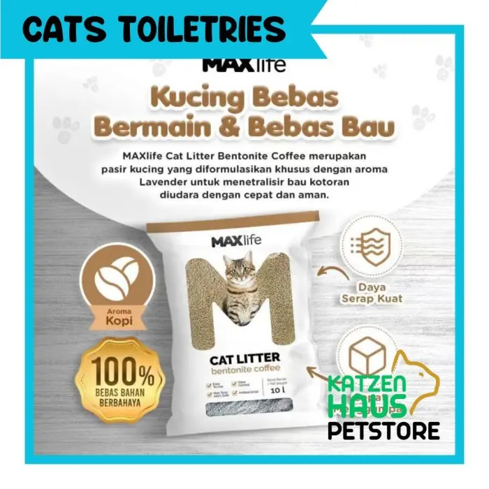 MAX LIFE Cat Litter Pasir Kucing Bentonite 5L 2